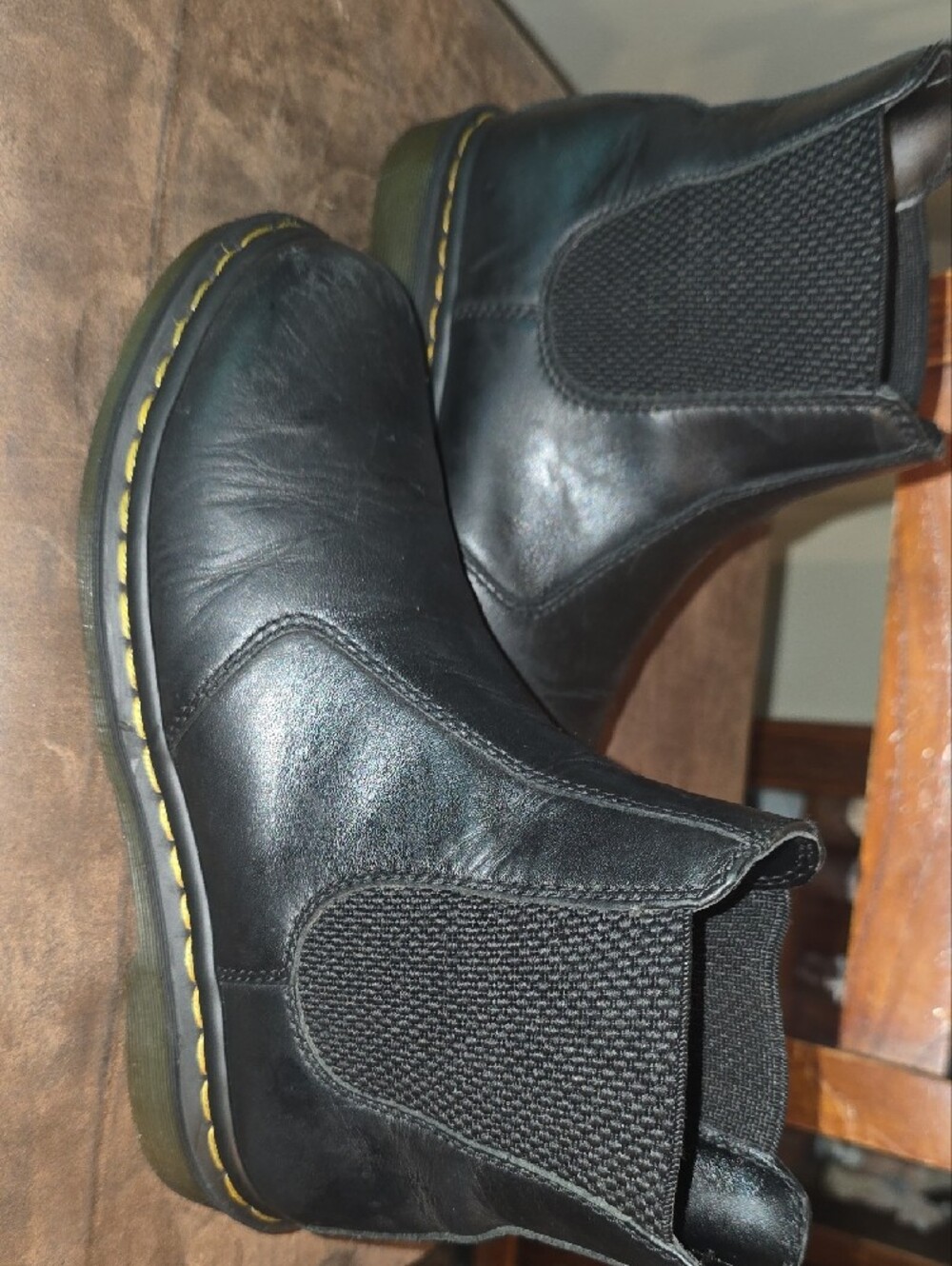 Dr. Martens 2976 Women's 8 Smooth Leather Chelsea Black Boots Docs Doc Marten - Picture 13 of 16